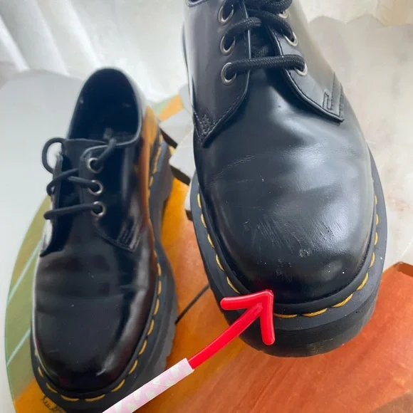 Dr. Martens 1461 Quad Smooth Leather Platform u Unisex Size 5 men’s / 6 women’s - Picture 5 of 16